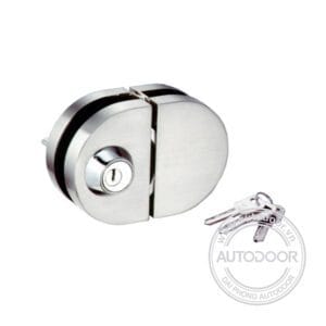 Khóa cửa kính bán nguyệt 2 cánh