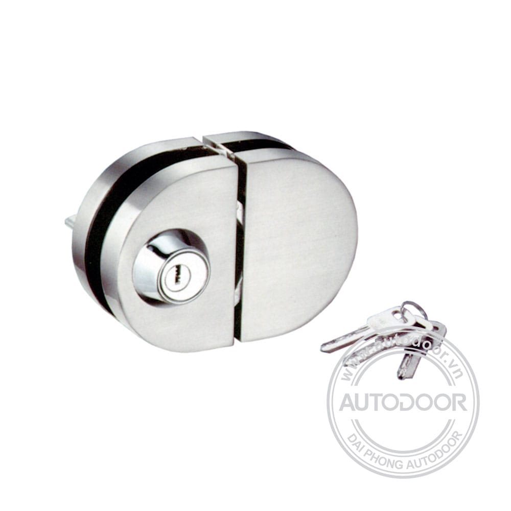 Khóa cửa kính bán nguyệt 2 cánh