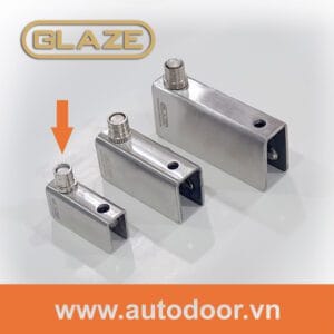 Bản lề tủ kính 5mm thương hiệu Glaze chất liệu Inox