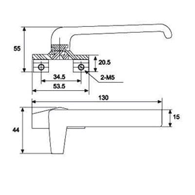 Tay gạt cửa sổ 327 - Ảnh 3